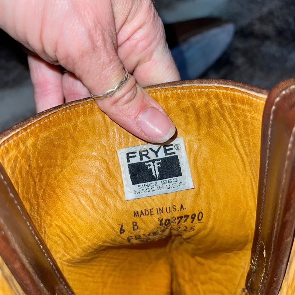 Frye boots. They still have a lot of life in them. I just don’t wear them - Picture 5 of 5